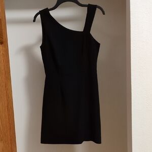 French Connection Black One-Shoulder Dress